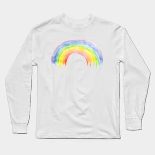 watercolor rainbow Long Sleeve T-Shirt